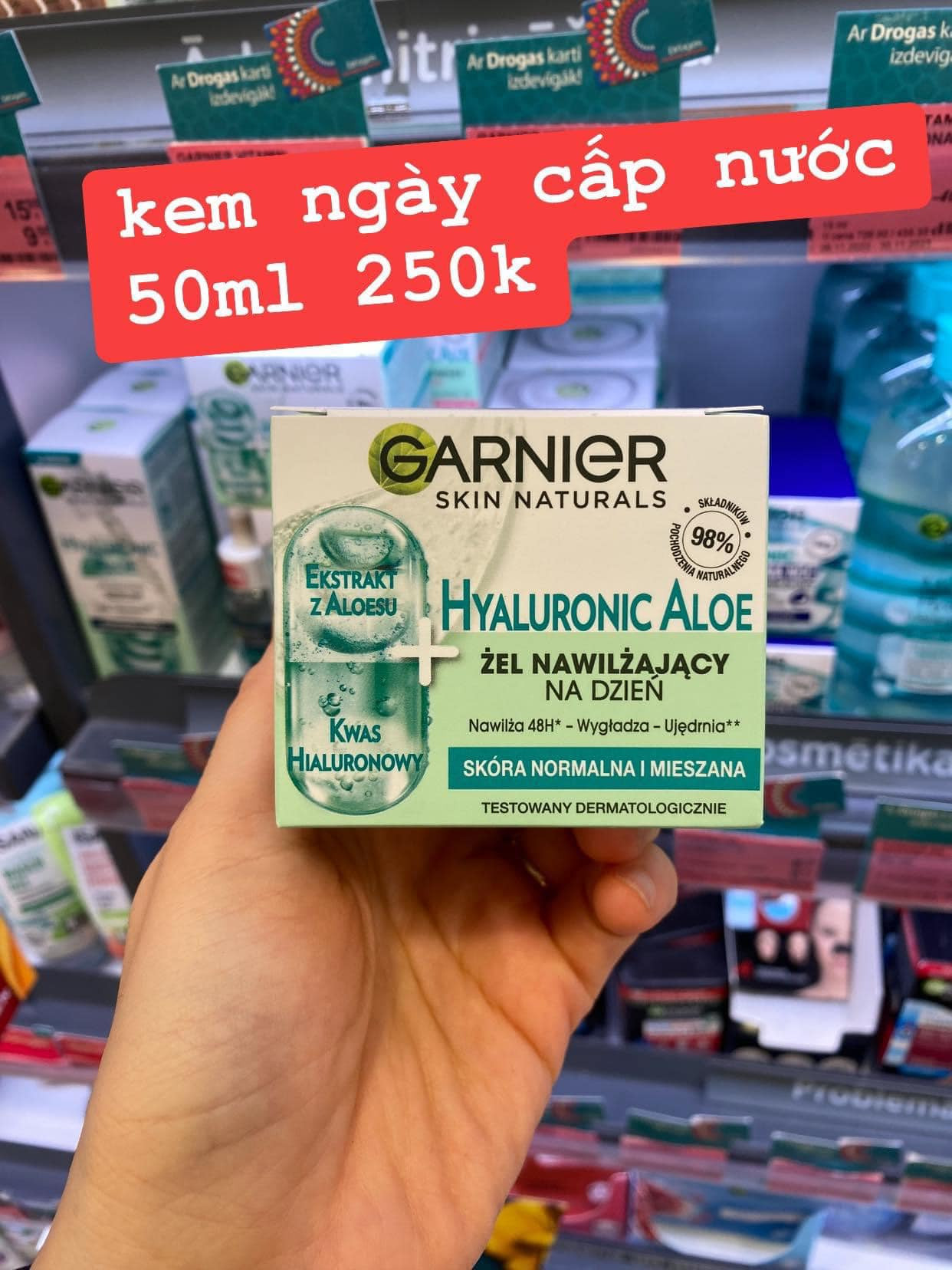 LAT-Kem dưỡng Garnier dùng ban ngày Hyaluronic Aloe — ảnh chính