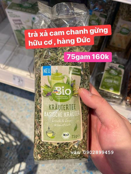 Trà gừng,chanh xả hữu cơ Đức gói 160 gam — ảnh chính