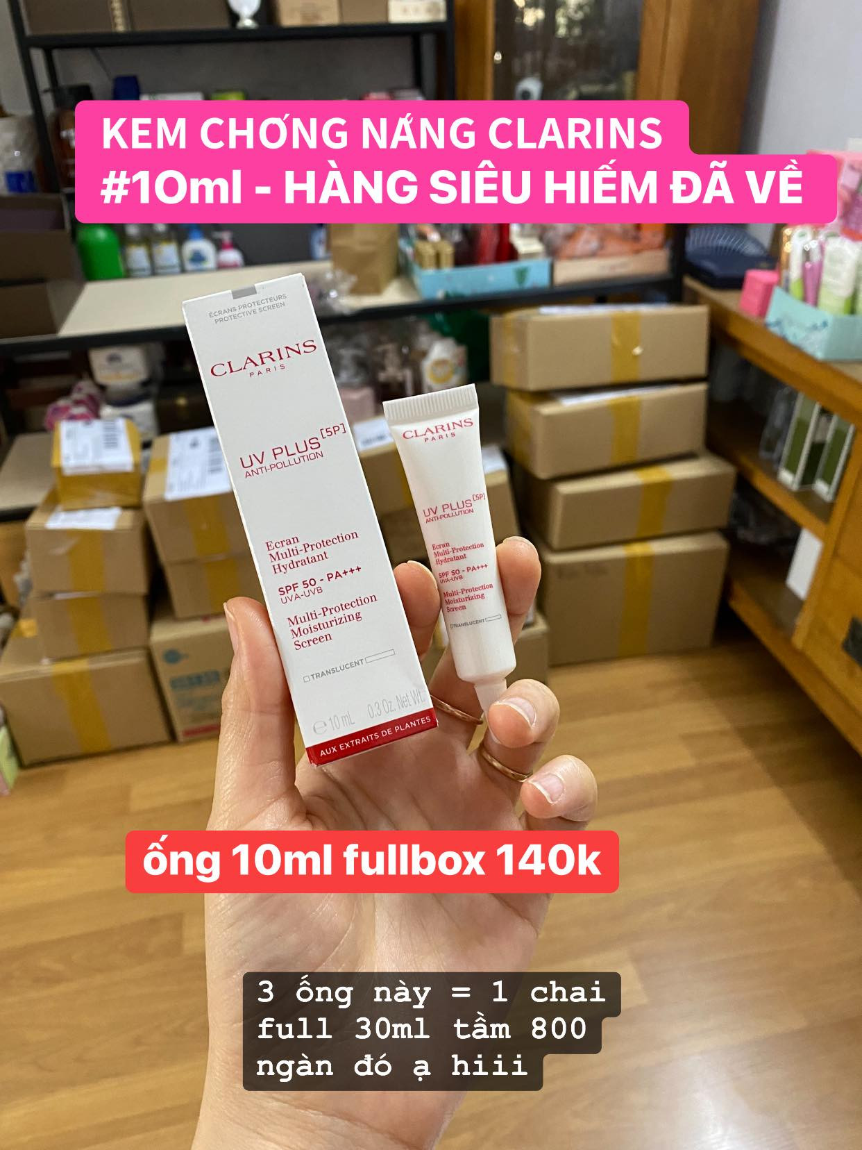 Kem chống nắng Clarins Translucent 10ml — ảnh chính