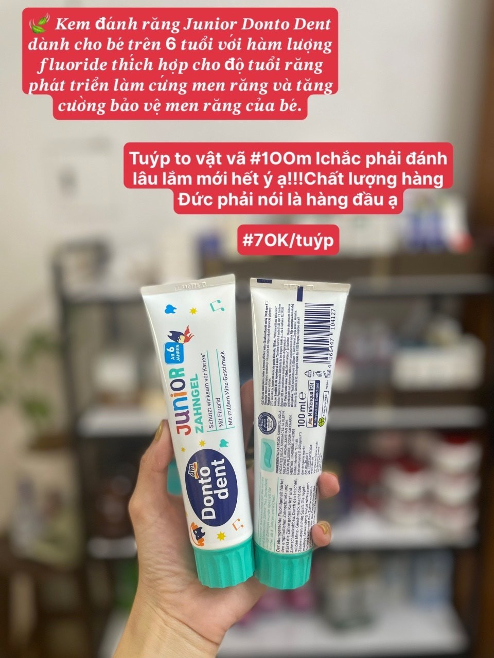 Kem đánh răng Junior Donto Dent 100ml  — ảnh chính