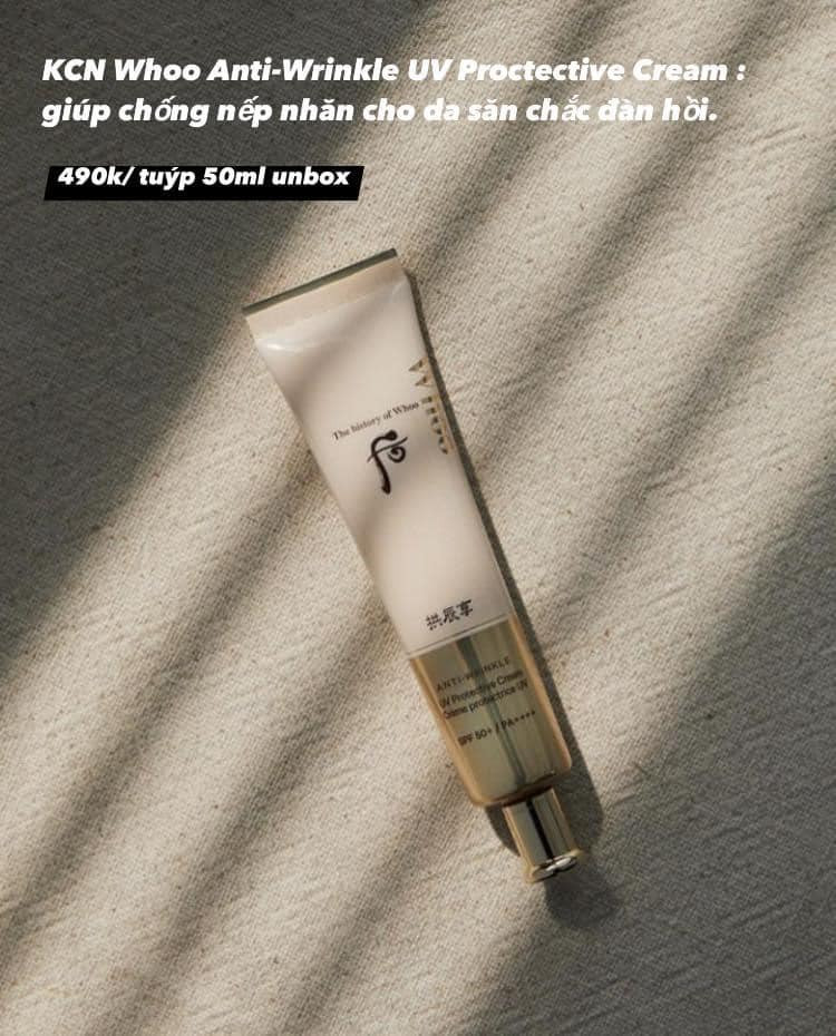 Kem chống nắng The History of Whoo vàng Wrinkle chống nhắn không hộp 75ml — ảnh chính