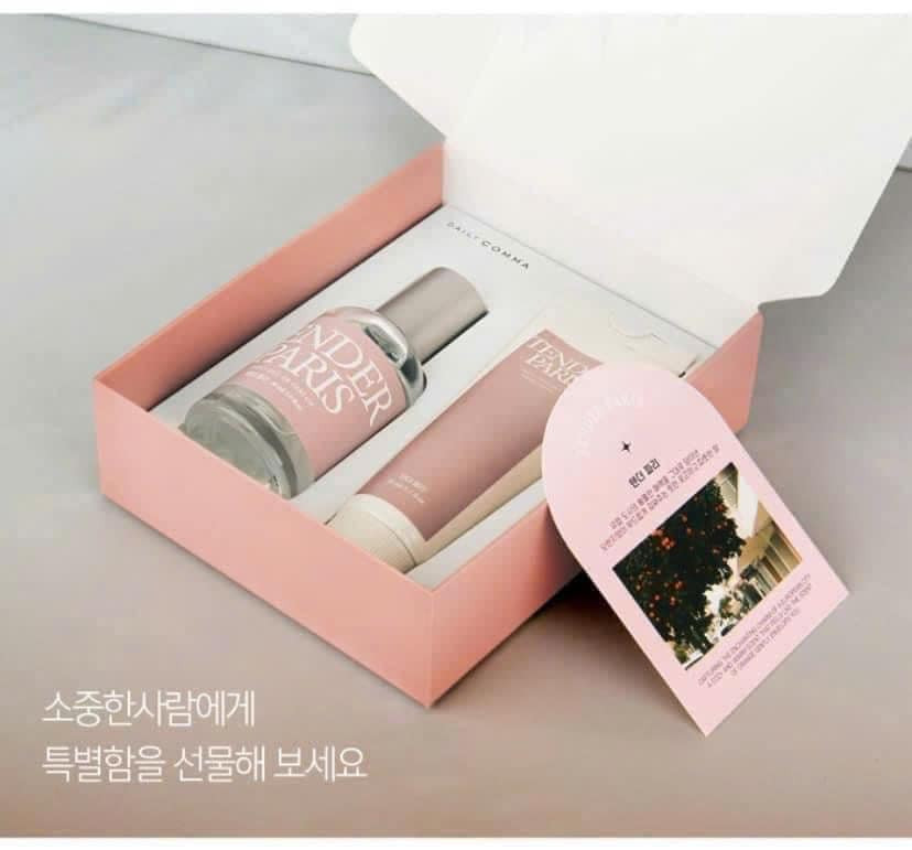 Giftset nước hoa + kem dưỡng tay Daily Comma(Woody Garden,Tender Paris,Cotton White) — ảnh chính
