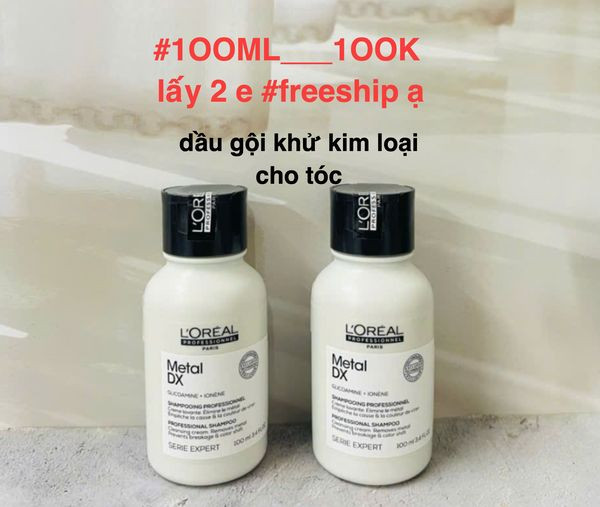 Dầu gội thải độc kim loại tóc Loreal  Metal Detox 100ml — ảnh chính