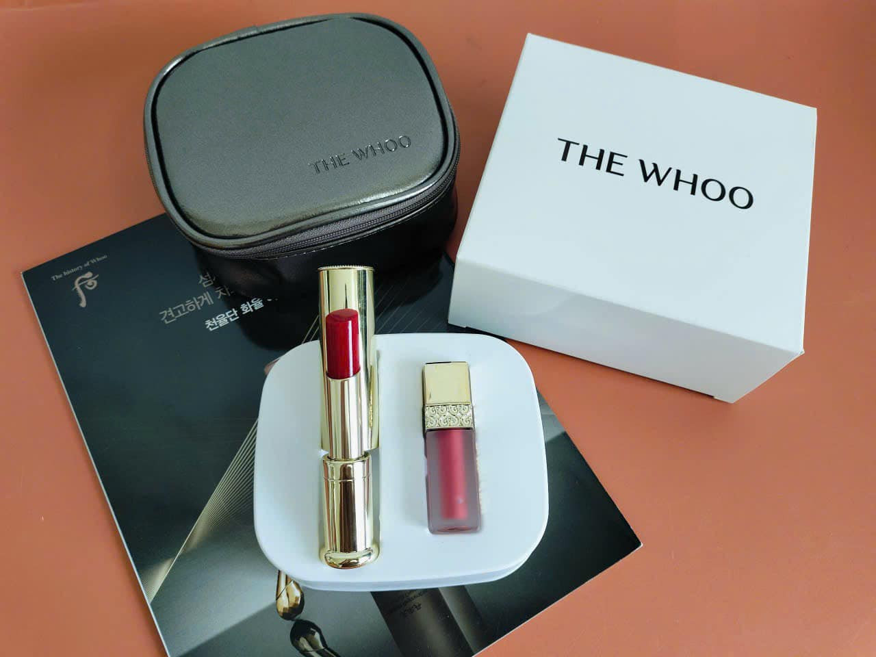 Set son dưỡng Whoo Gongjinhyang Mi Glow Lip Balm màu red wine — ảnh chính
