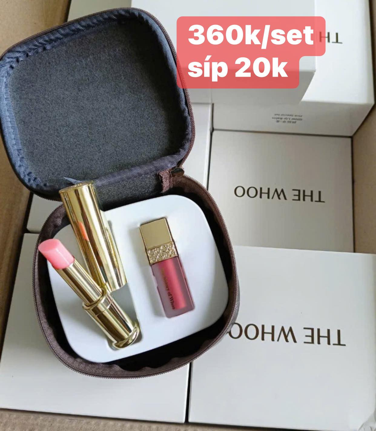 Set son Whoo Gongjinhyang Mi Glow Lip Balm màu hồng — ảnh chính
