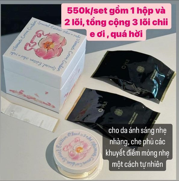 Bộ phấn nước Ohui Ultimate Cover Lifting Cushion Flower Edition — ảnh chính