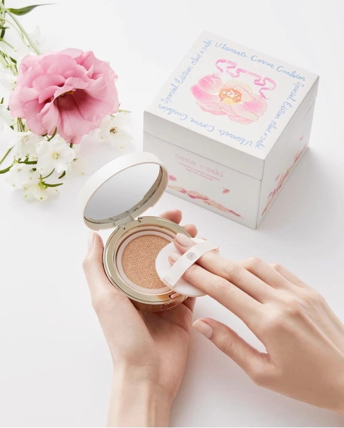 Bộ phấn nước Ohui Ultimate Cover Lifting Cushion Flower Edition — ảnh 2