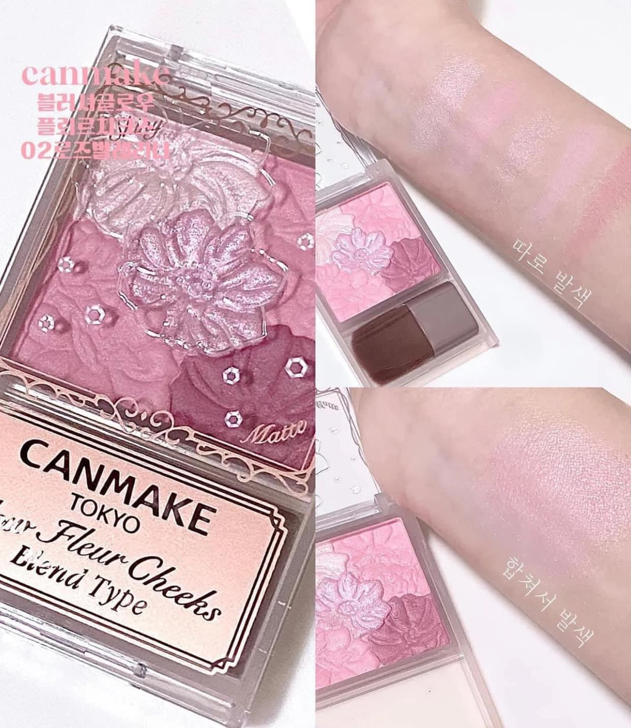 Gom order-Phấn má hồng Can make Glow Fleur Cheeks Màu BO2 Rose Ballerina — ảnh 2