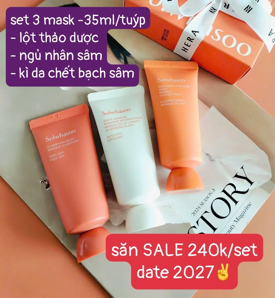 Bộ 3 tuýp mặt nạ 35ml Sulwhasoo — ảnh chính