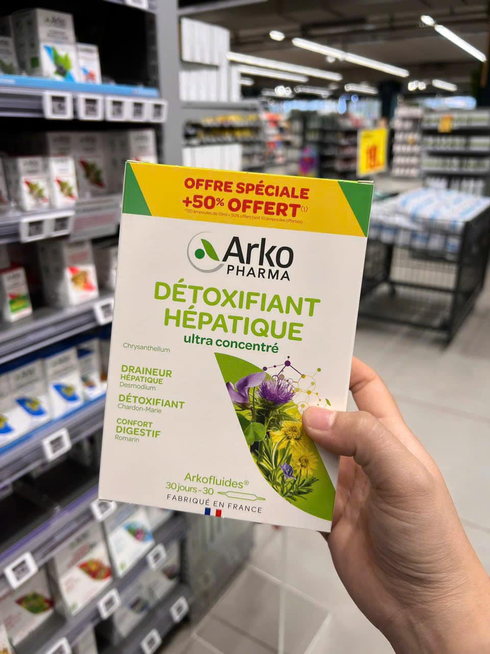 Thải độc gan Detoxifiant Hepatique mẫu mới