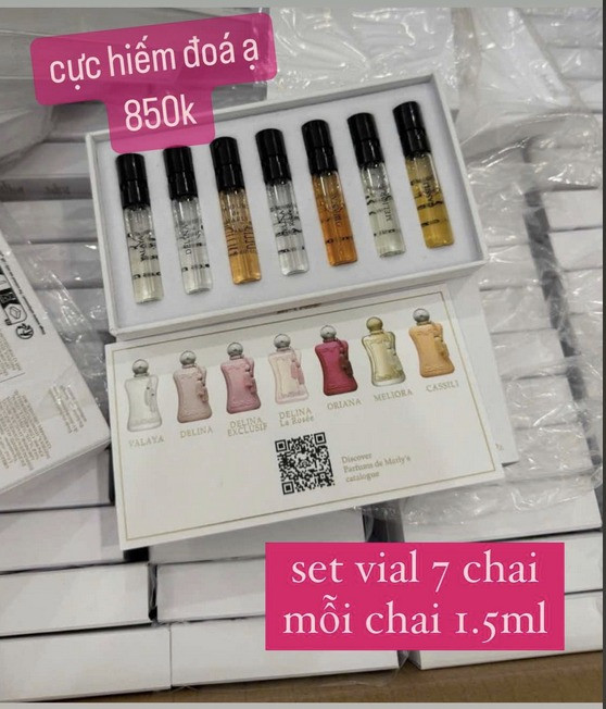 Giftset 7 chai Delina 1.5ml