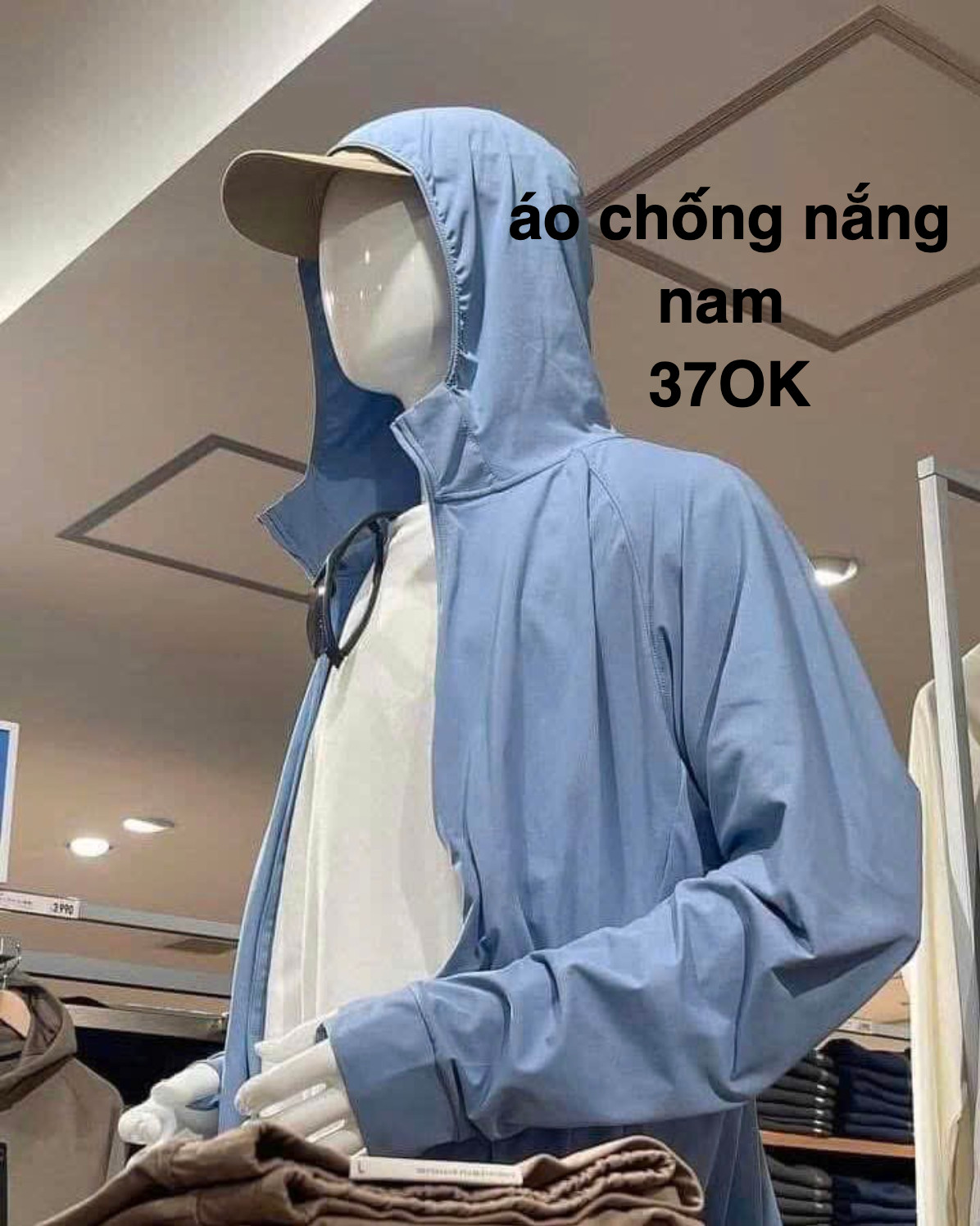 Áo chống nắng vài thun lạnh cho nam Uniqlo