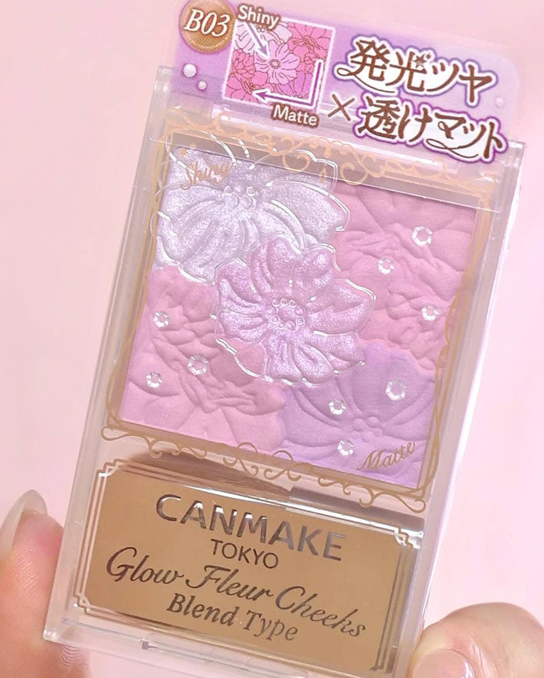 Má hồng Canmake Glow Fleur Cheeks B03 Lavender Dream — ảnh chính