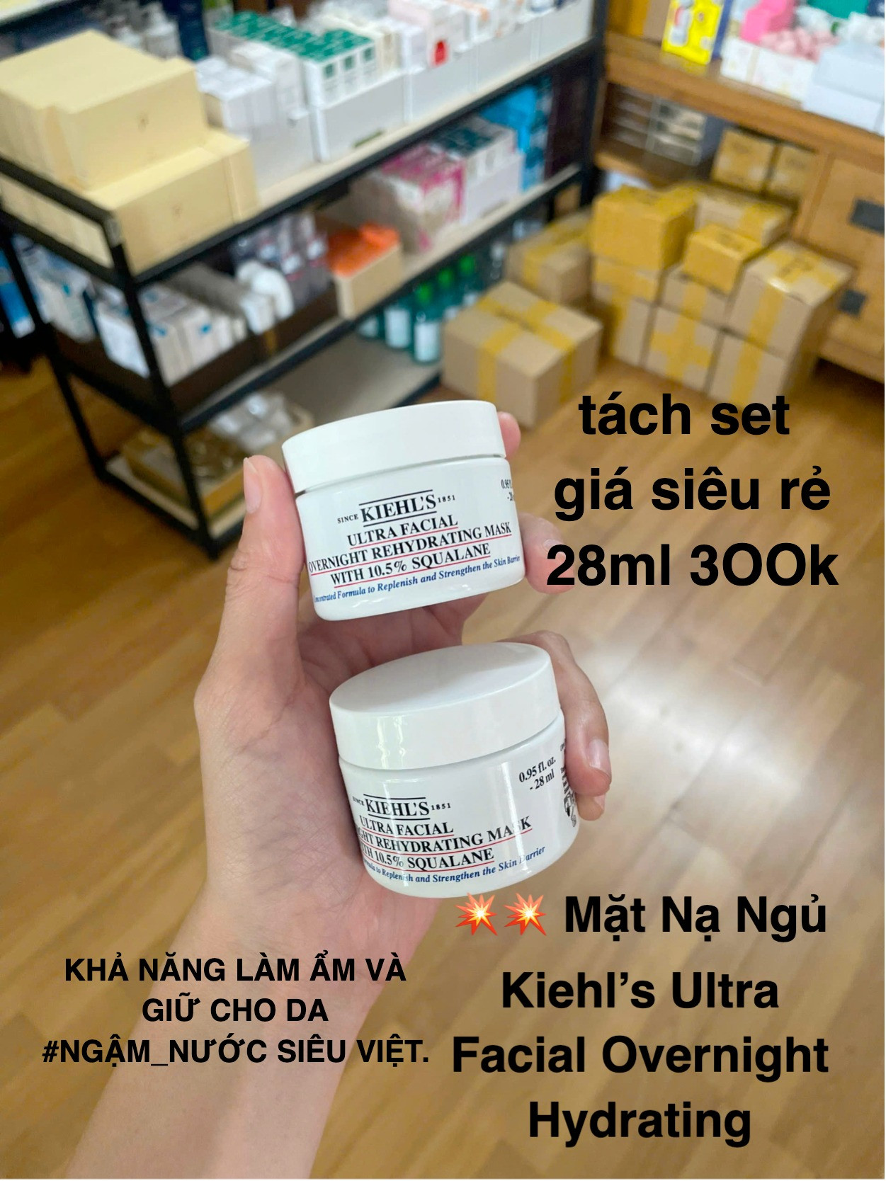 Mặt nạ ngủ Kiehl's Ultra Facial Overnight Rehydrating Mask 28ml — ảnh chính