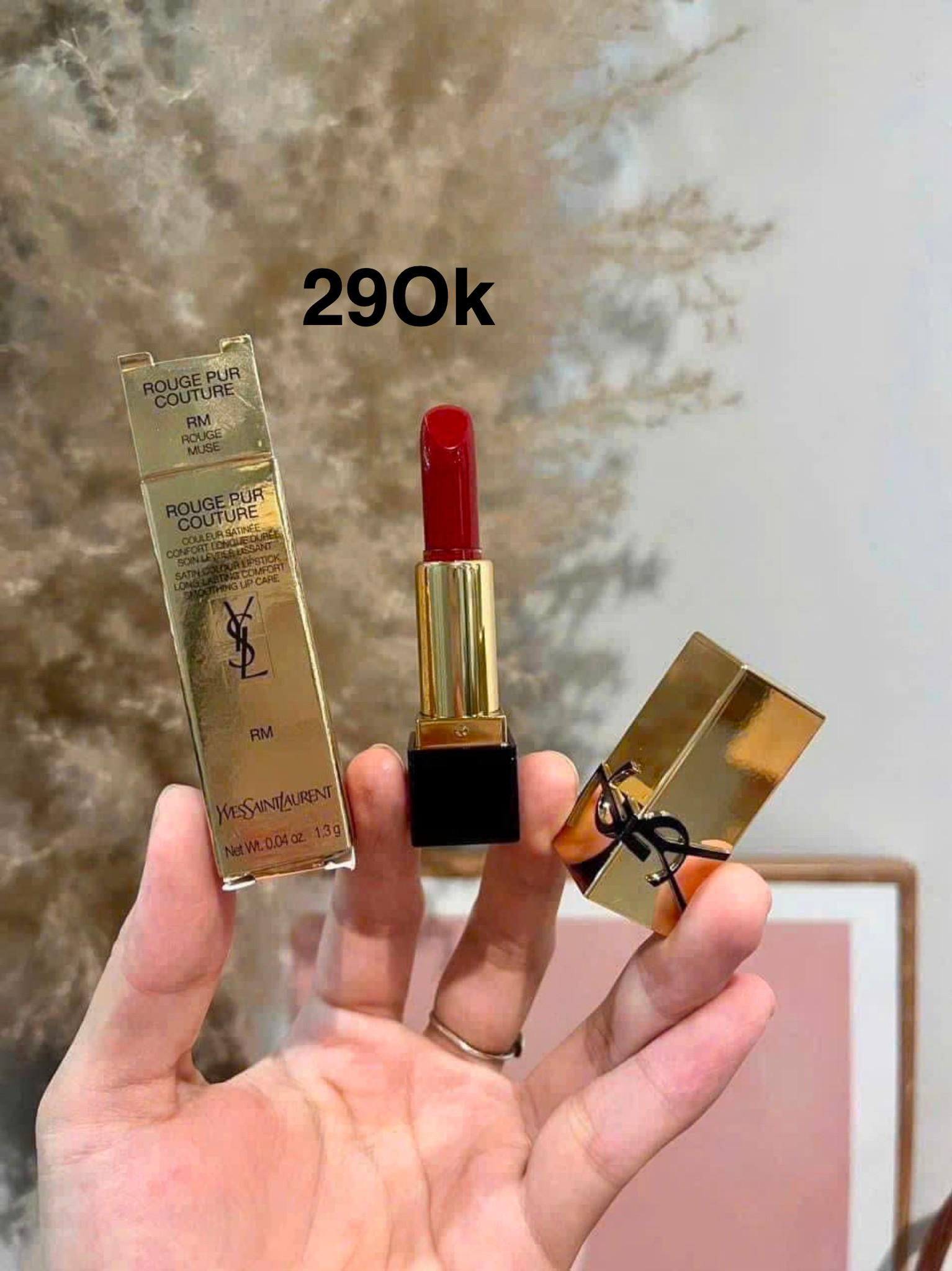 YSL Rouge Pur Couture Caring Satin Lipstick - Rouge Muse 1.3g — ảnh chính