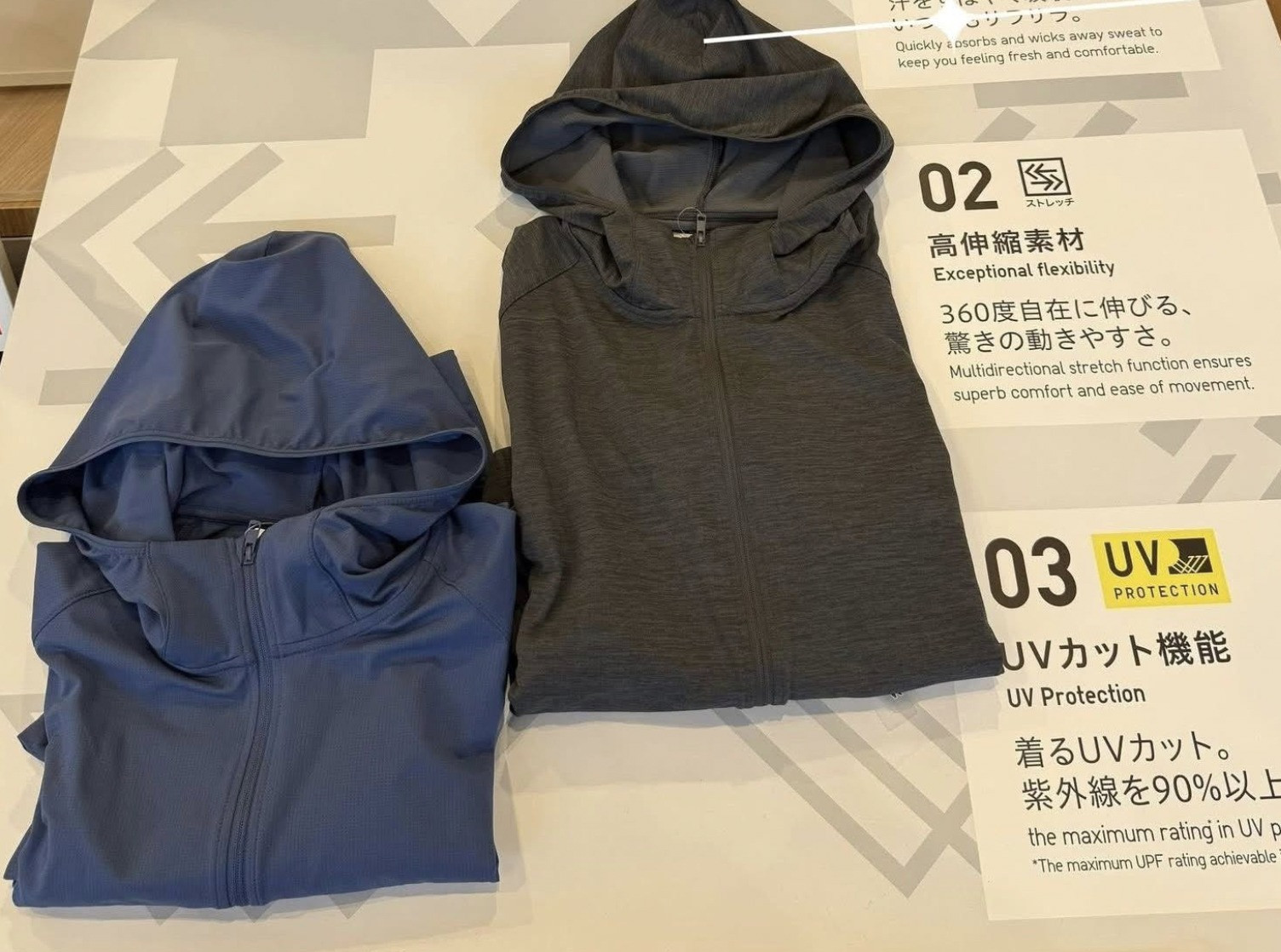 Áo chống nắng chất thun lạnh Uniqlo cho nam