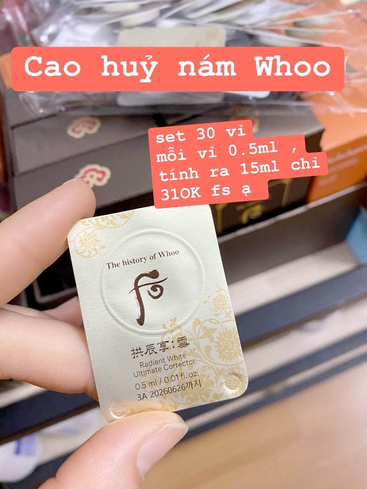 set cao trị nám Whoo — ảnh chính