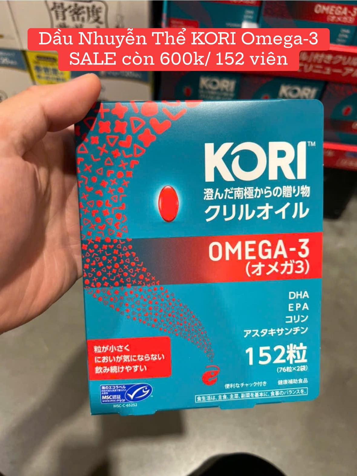 Dầu nhuyễn thể Kori Omega3 Krill