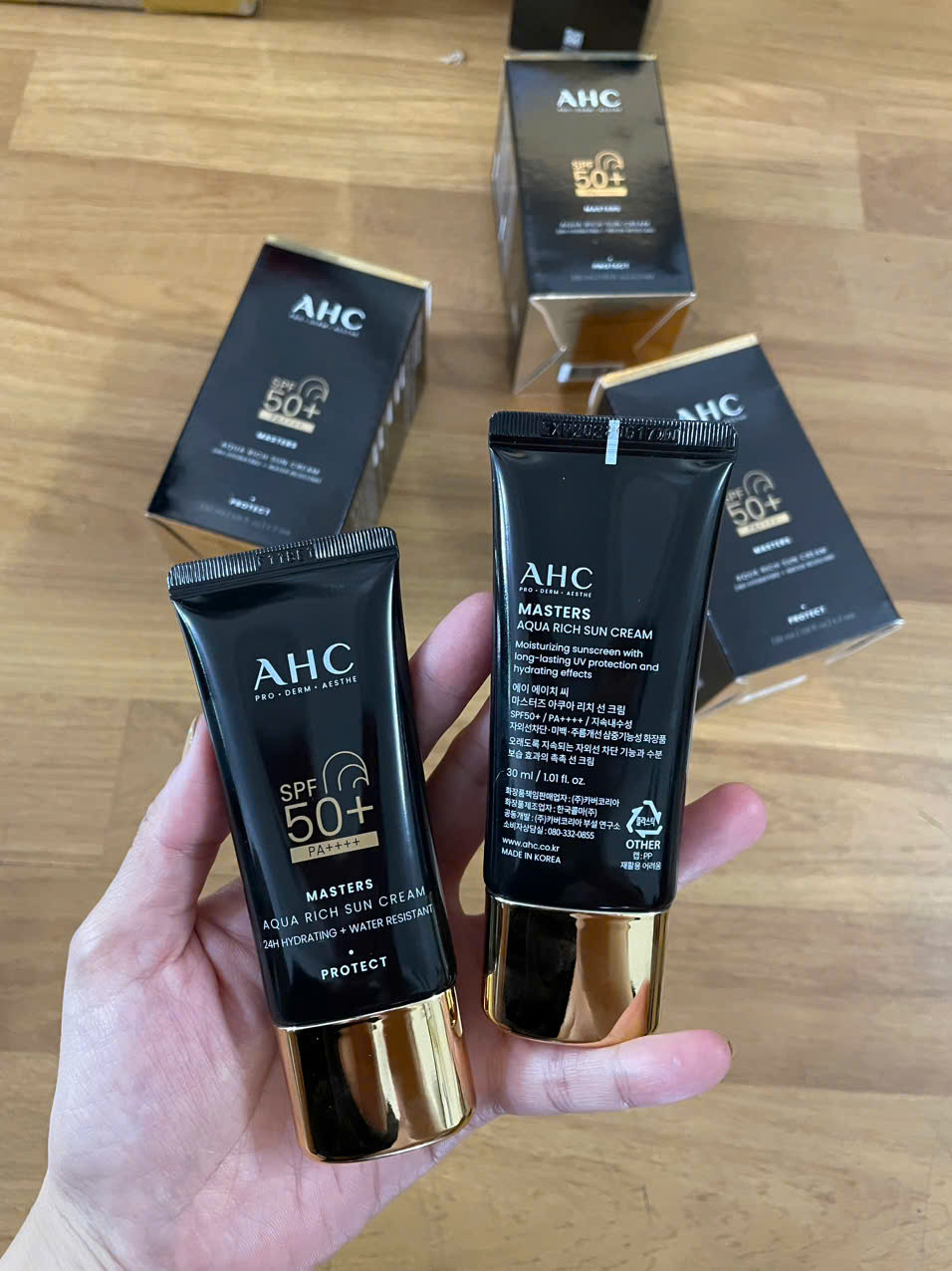Kem chống nắng AHC Masters Aqua Rich Sun Cream SPF50+/PA++++ 30ml — ảnh chính