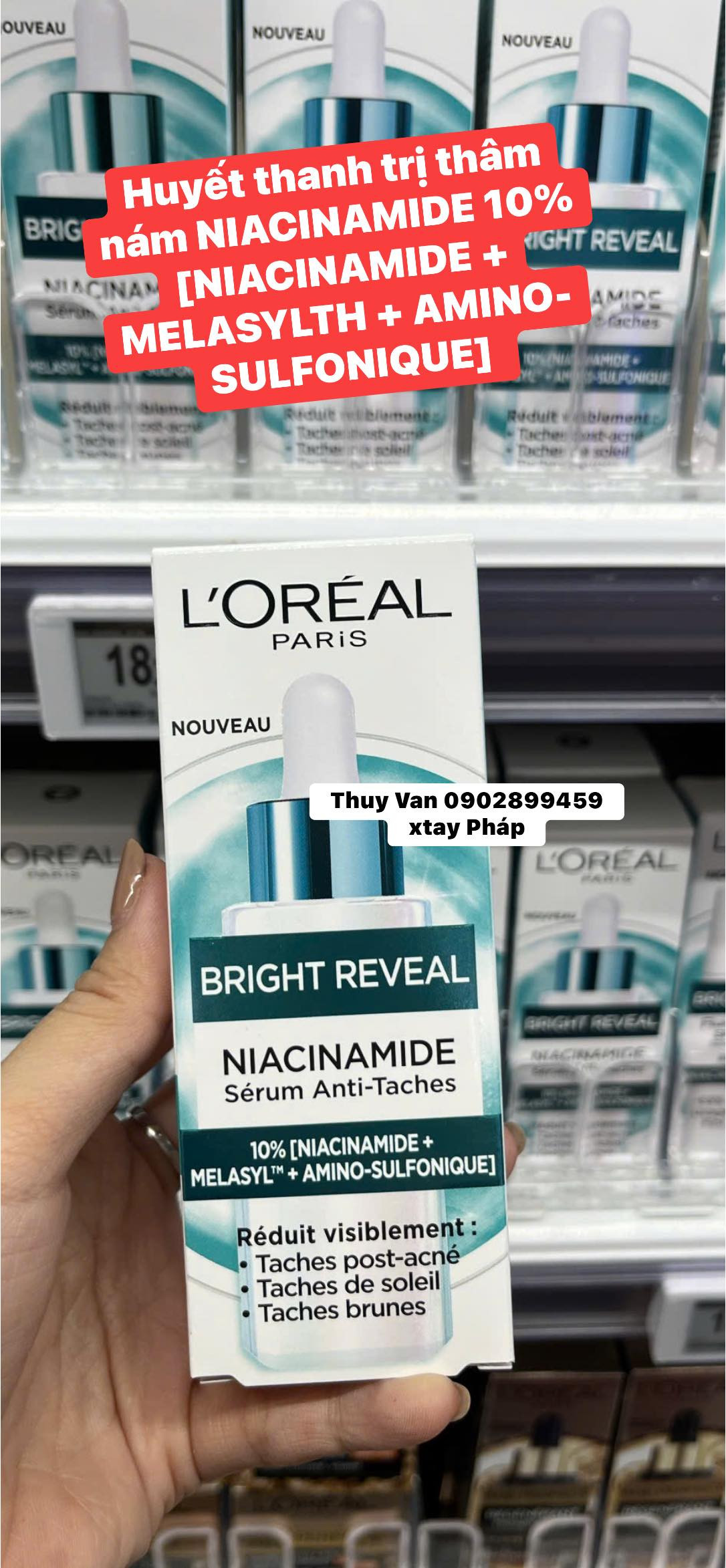 Huyết thanh trị thâm nám L'oreal Bright Reveal Niacinamide 30ml — ảnh chính