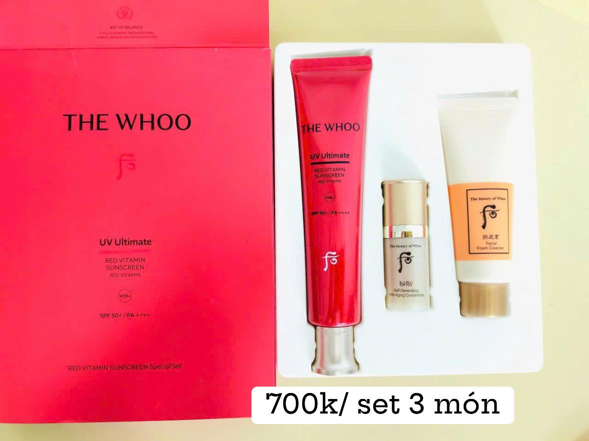 Set Kem chống nắng The Whoo UV Ultimate Red Vitamin Sunscreen SPF50+/PA++++ — ảnh chính