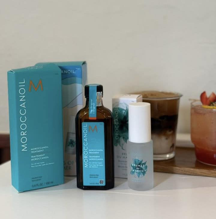 Bộ dầu dưỡng tóc + xịt thơm tóc Moroccanoil — ảnh chính