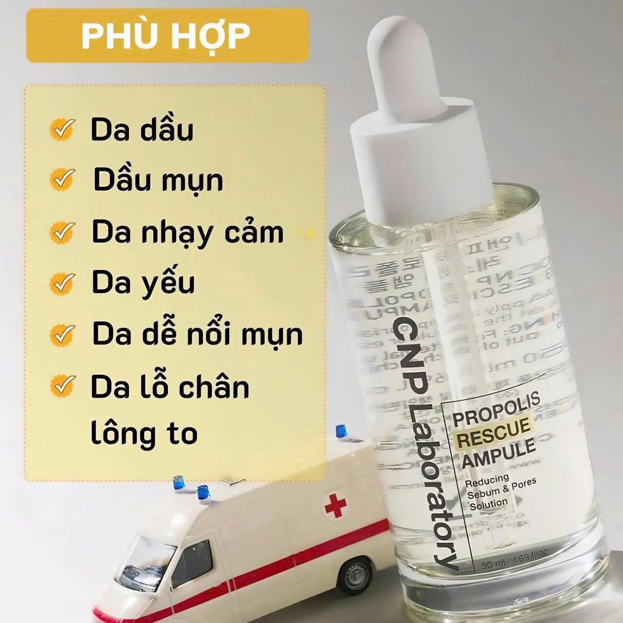 Tinh chất CNP Propolis Rescue Ampule 50ml