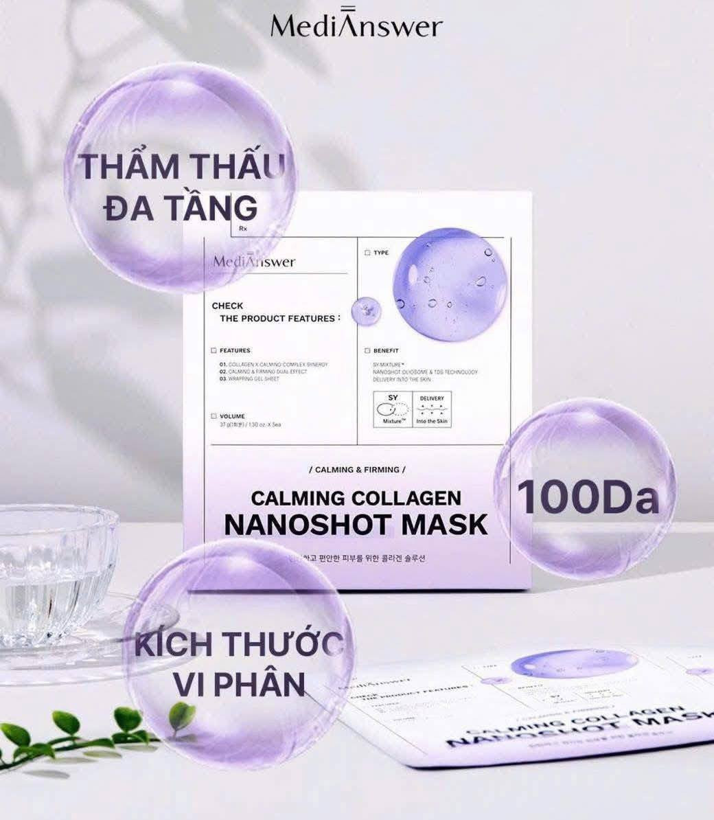 Mặt nạ Medi Answer Calming Collagen Mask (Tím) 5 miếng — ảnh chính
