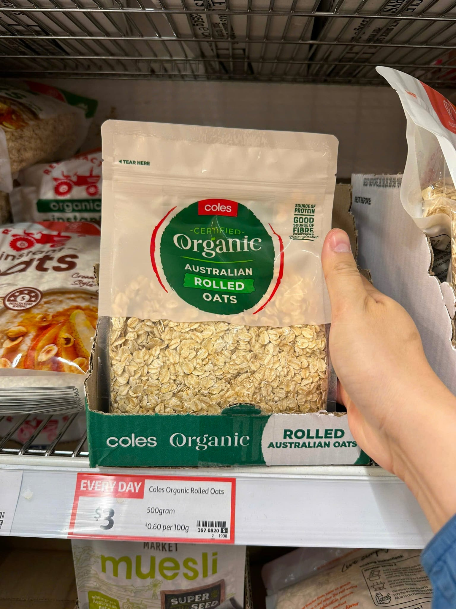 Yến mạch hữu cơ Organic Coles 500g — ảnh chính