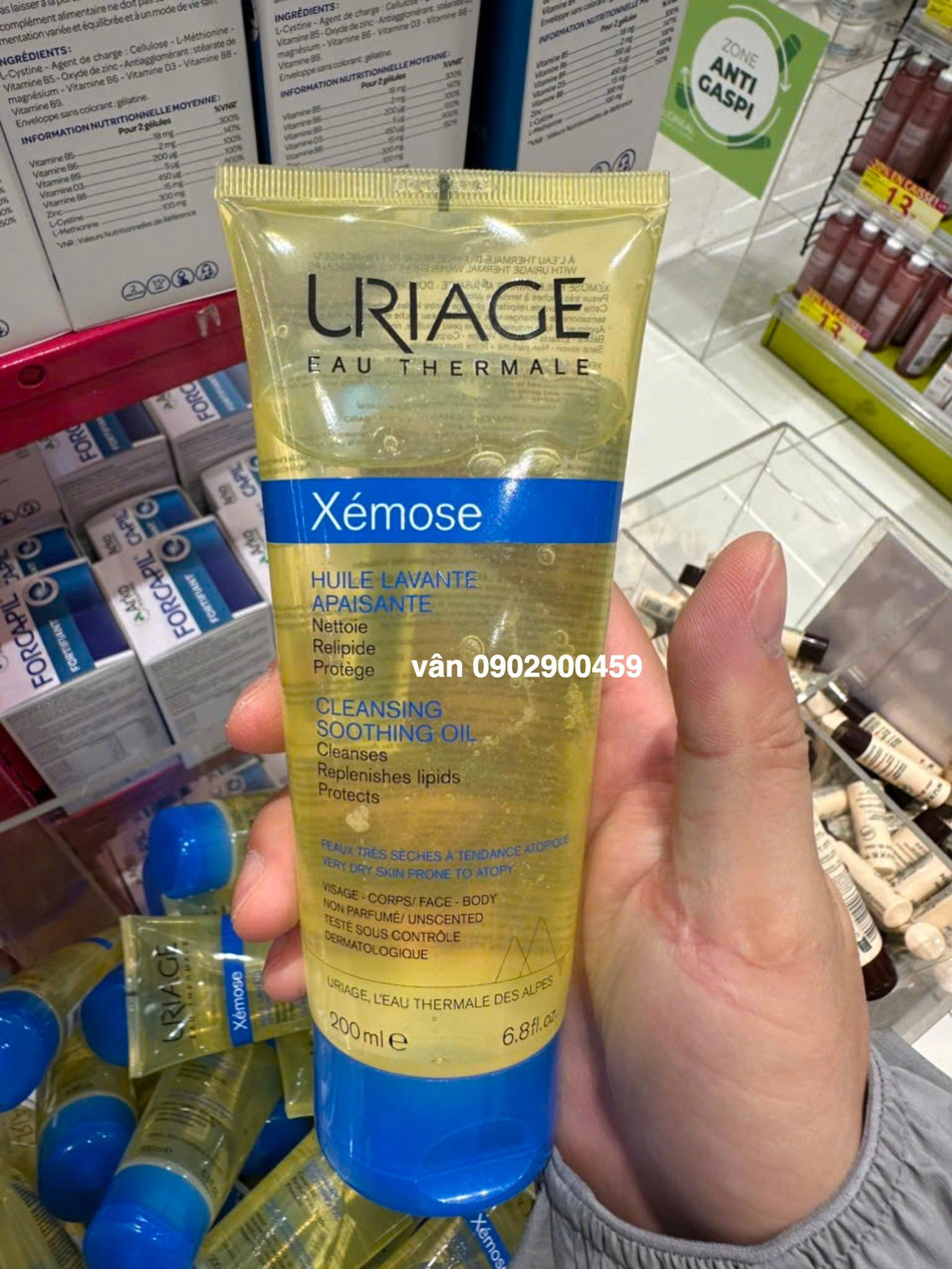 Gel Uriage Xémose Cleansing Soothing Oil 200ml — ảnh chính