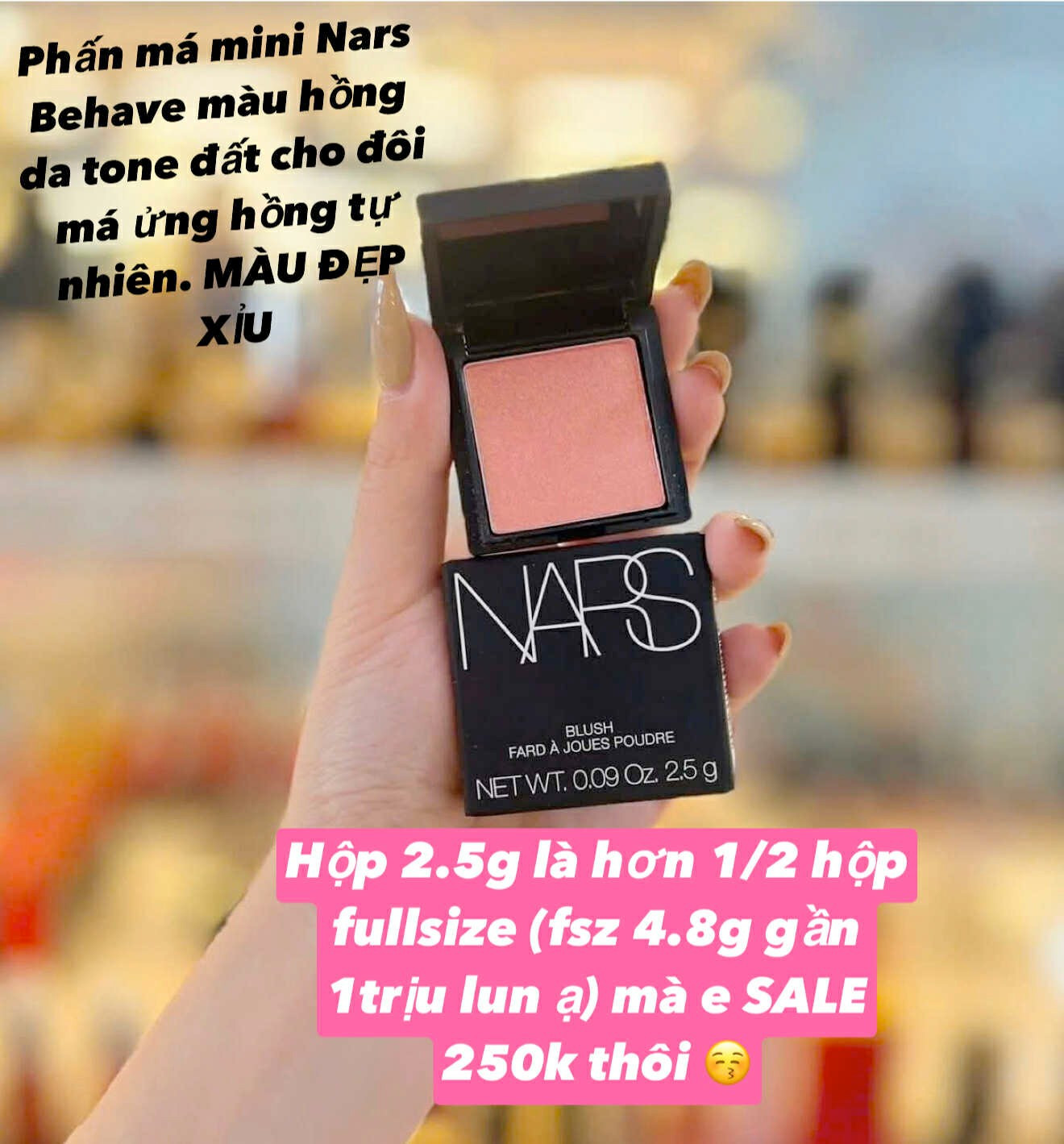 Phấn má mini Nars Behave 2.5g