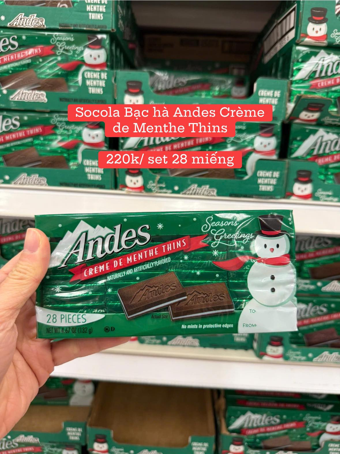 Socola bạc hà Andes