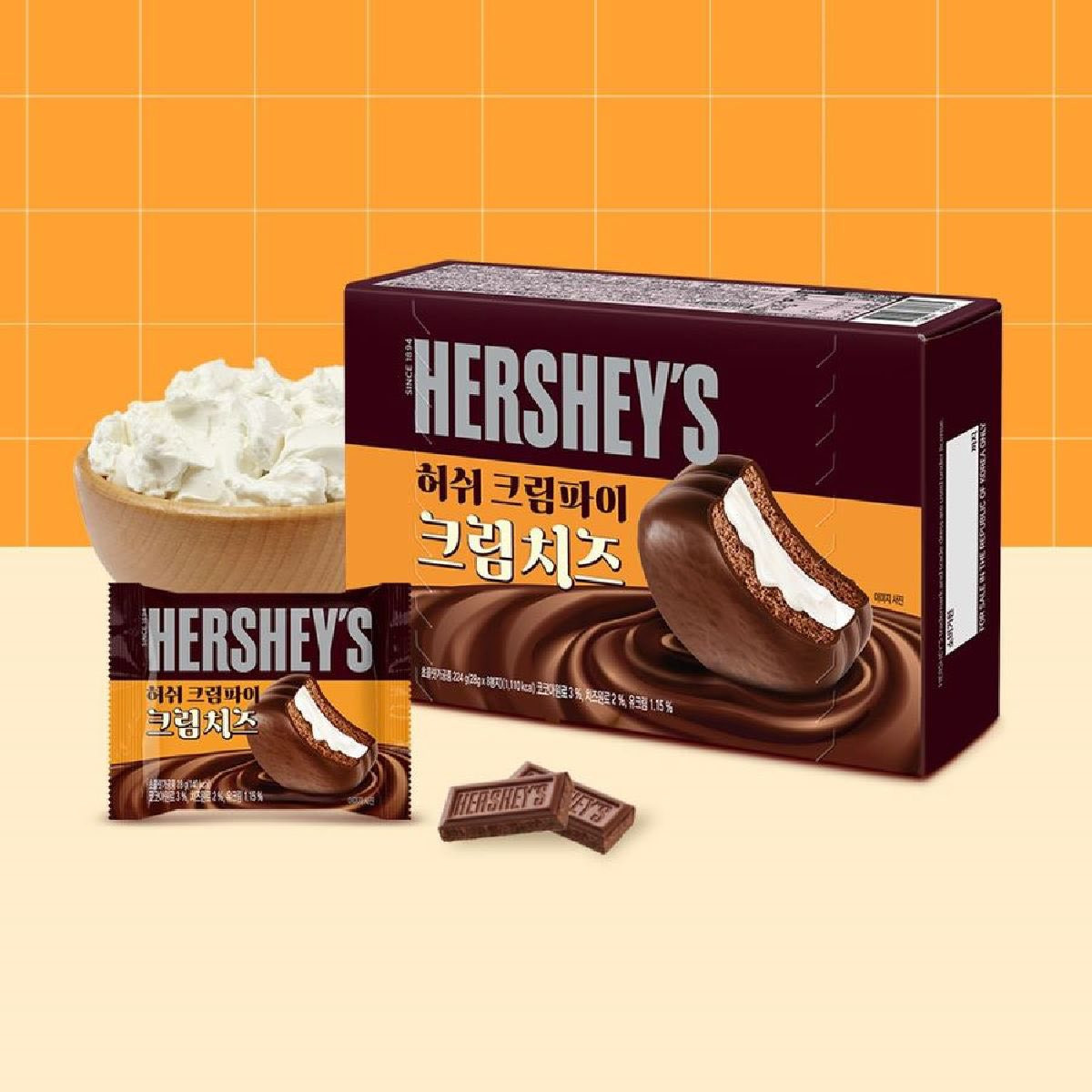 Hershey's Cream Pie Cream Cheese set 2 hộp