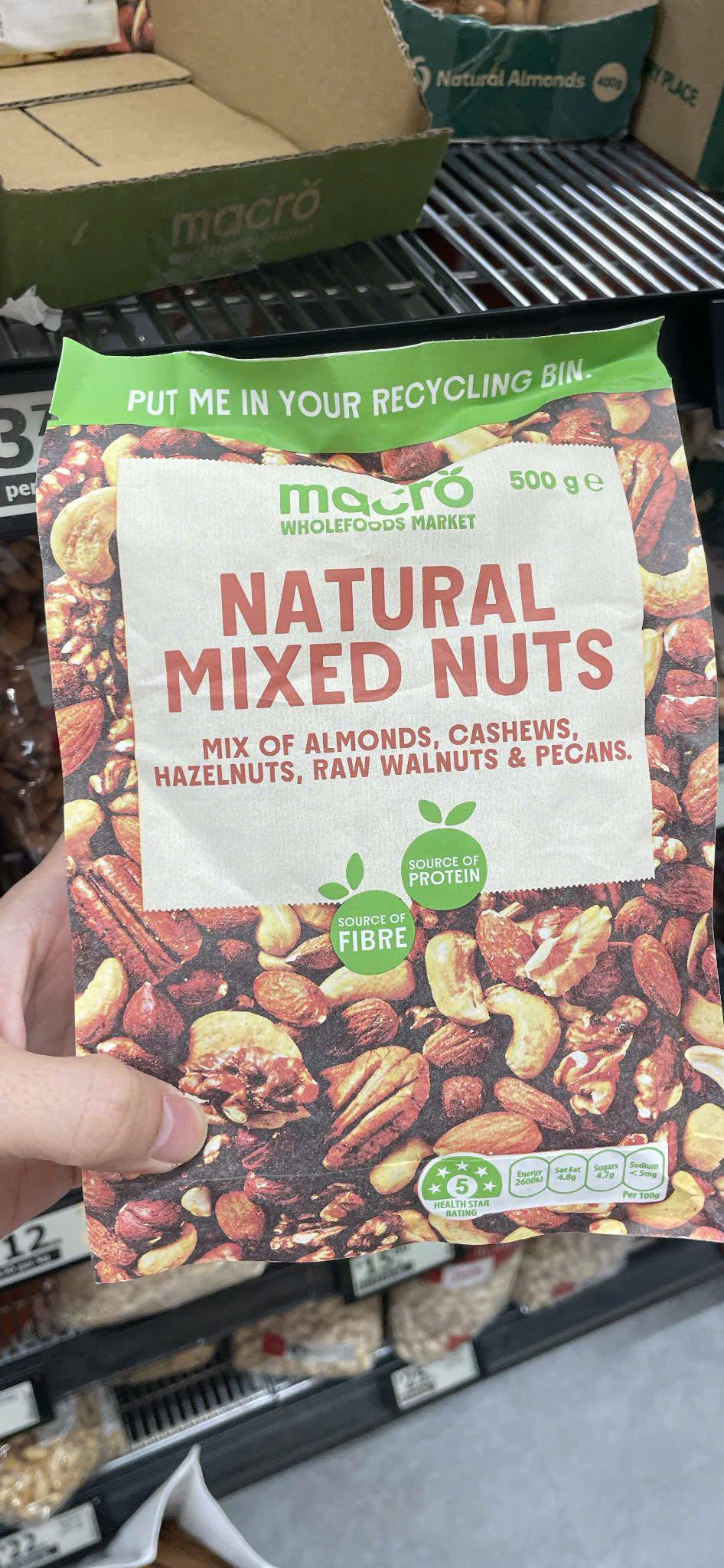 Natural mixed nuts 500g