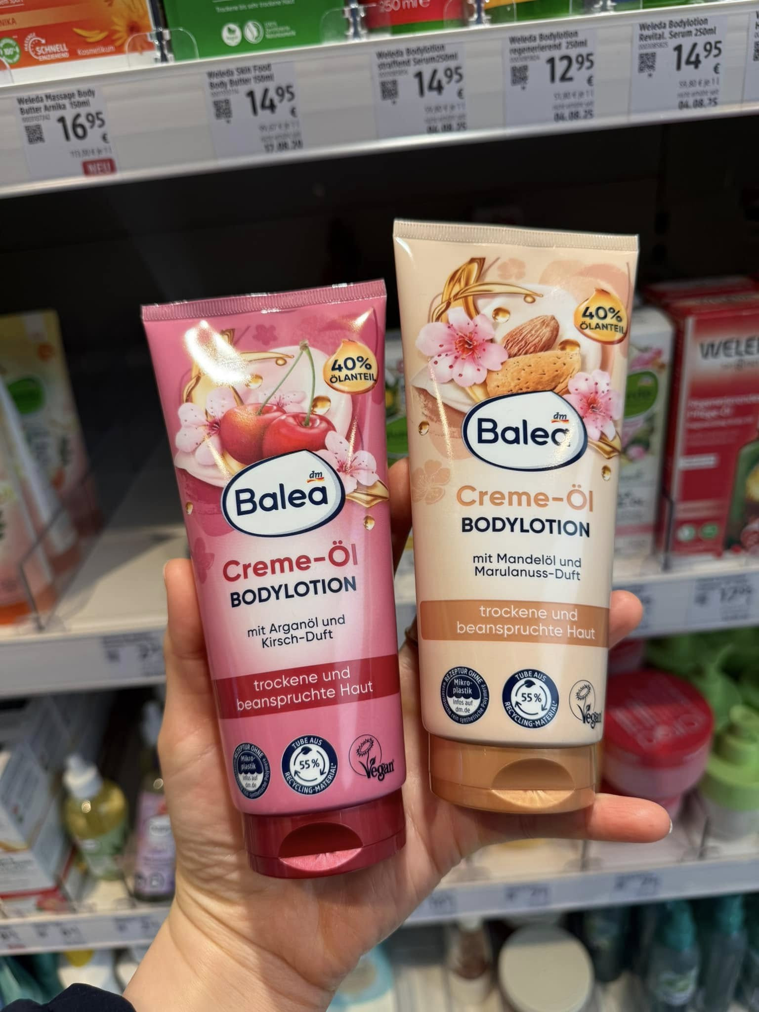 Sữa dưỡng thể Balea (hạnh nhân hoa đào/ cherry hoa đào) 200ml