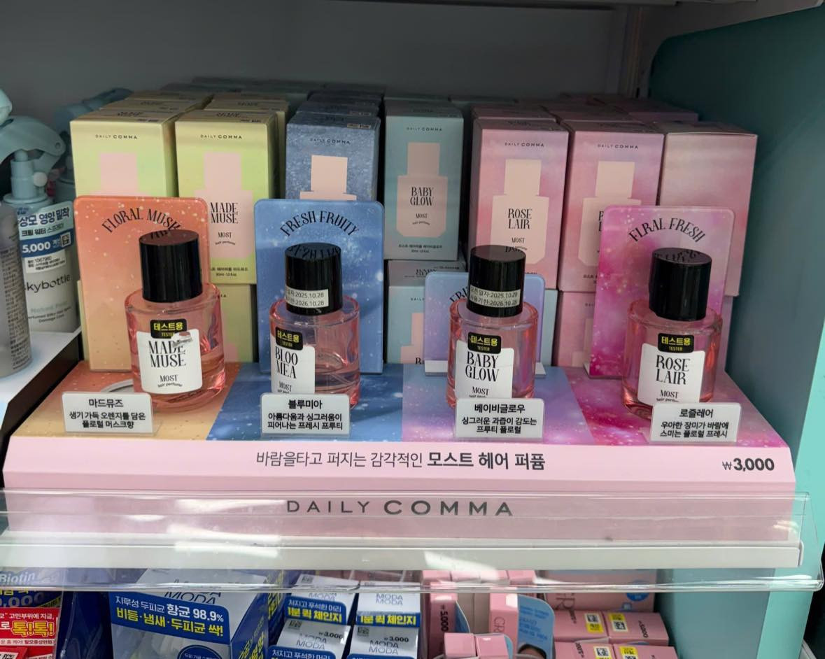 Nước hoa tóc DAILY COMMA MOST HAIR PERFUME