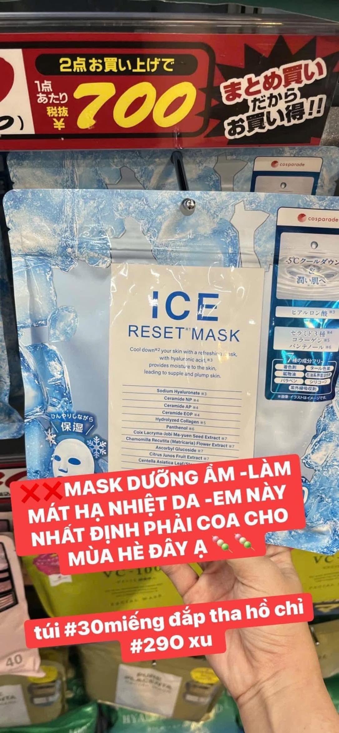 Túi mặt nạ Ice Reset Mask 30 miếng — ảnh chính