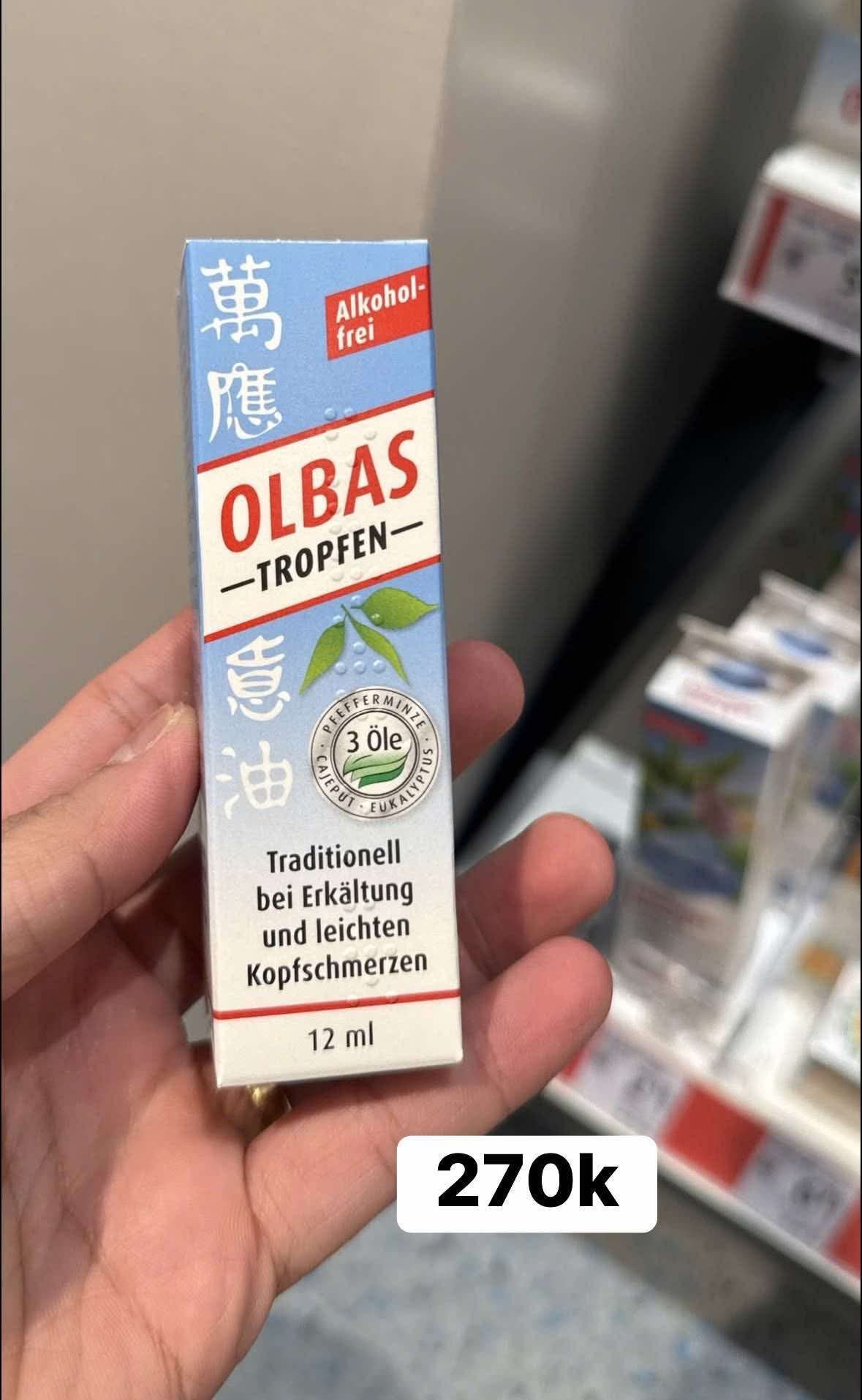 Hàng order-Tinh dầu thảo dược Olbas Tropfen 12ml — ảnh chính