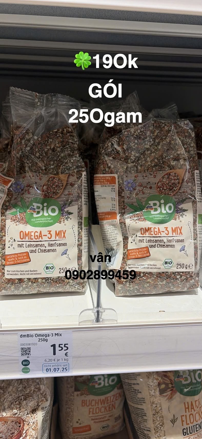Hạt Omega mix Bio 250g