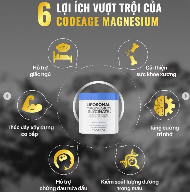 Viên uống Codeage Liposomal Magnesium Glycinate 240 viên — ảnh chính