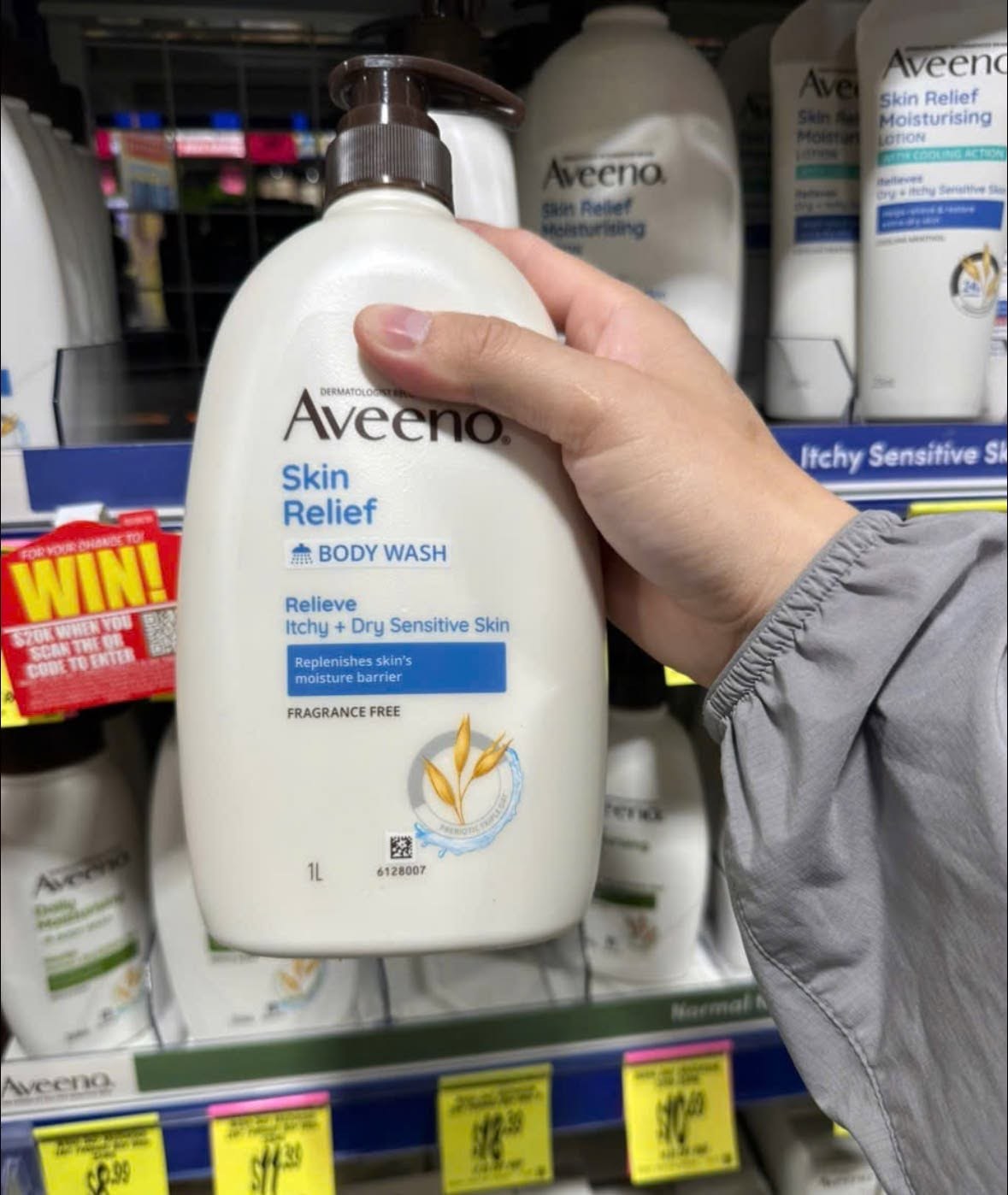 Hàng order Úc-Sữa tắm Aveeno skin relief 1000ml — ảnh chính