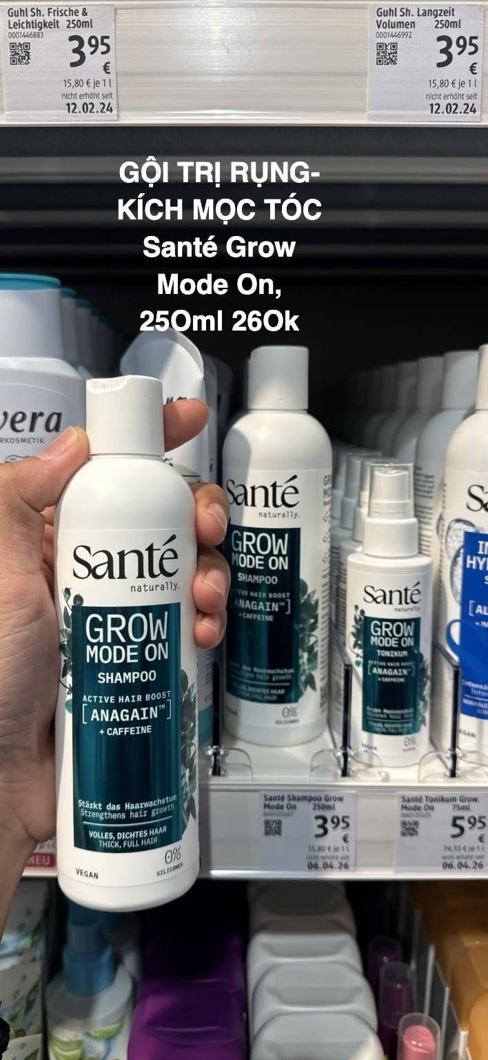dầu gội trị rụng tóc, kích thích mọc tóc Santé Grow Mode On 250ml — ảnh chính