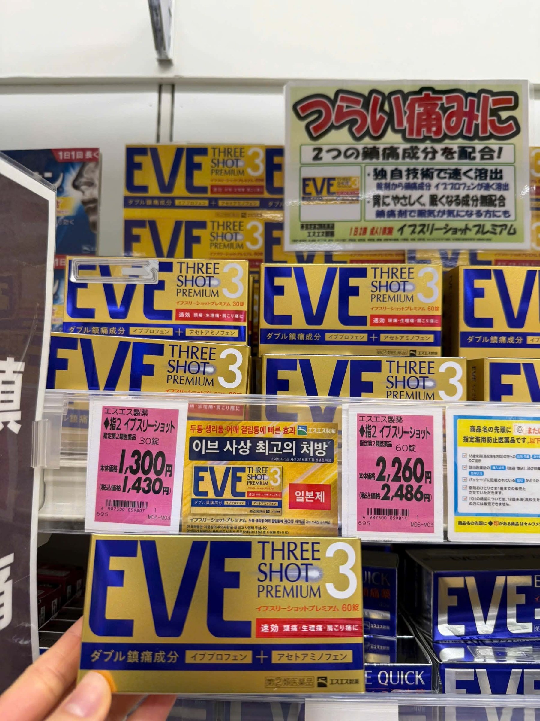 Hàng order-Viên giảm đau Eve Tree Shot Premium 60 viên