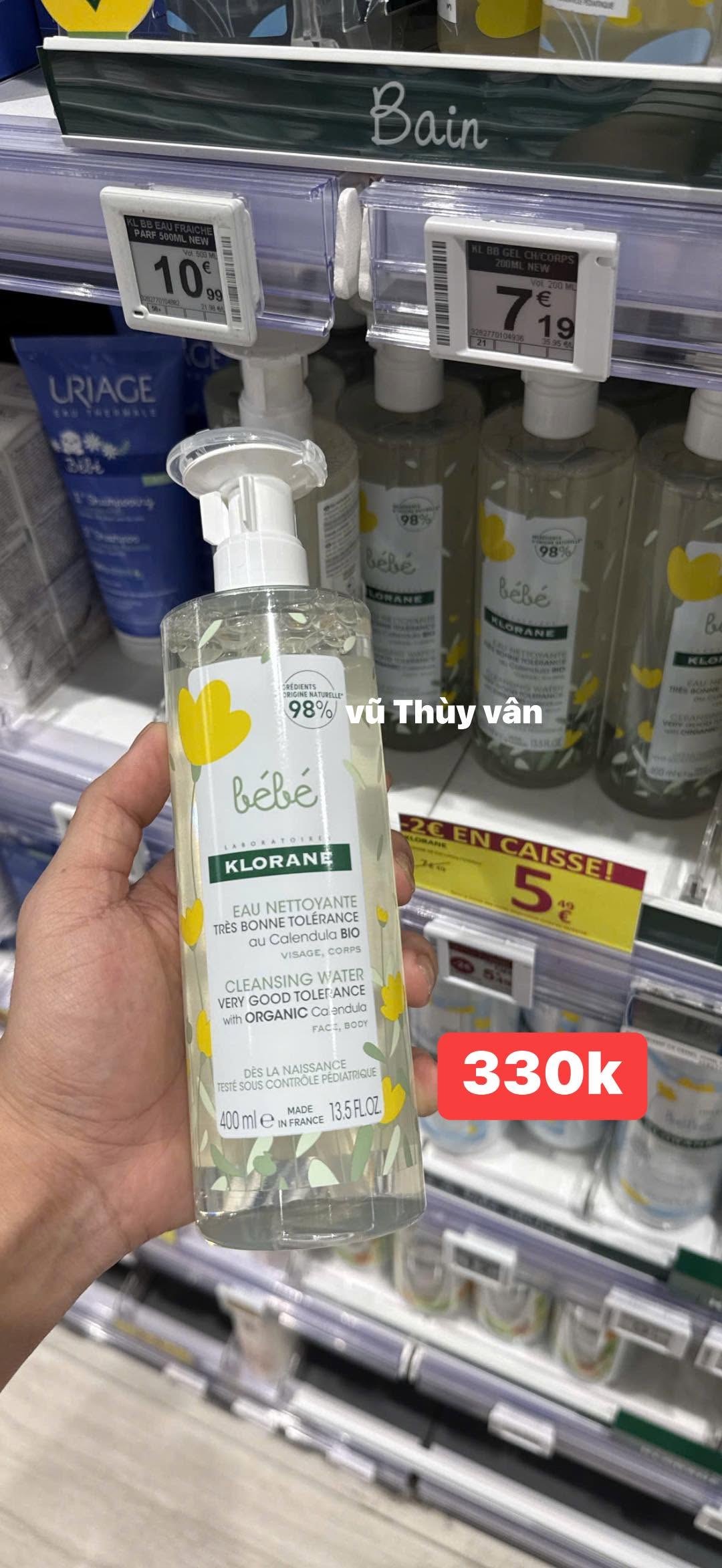 👶Nước làm sạch không cần rửa lại cho bé Klorane Bébé Eau Nettoyante [ ORDER] — ảnh chính