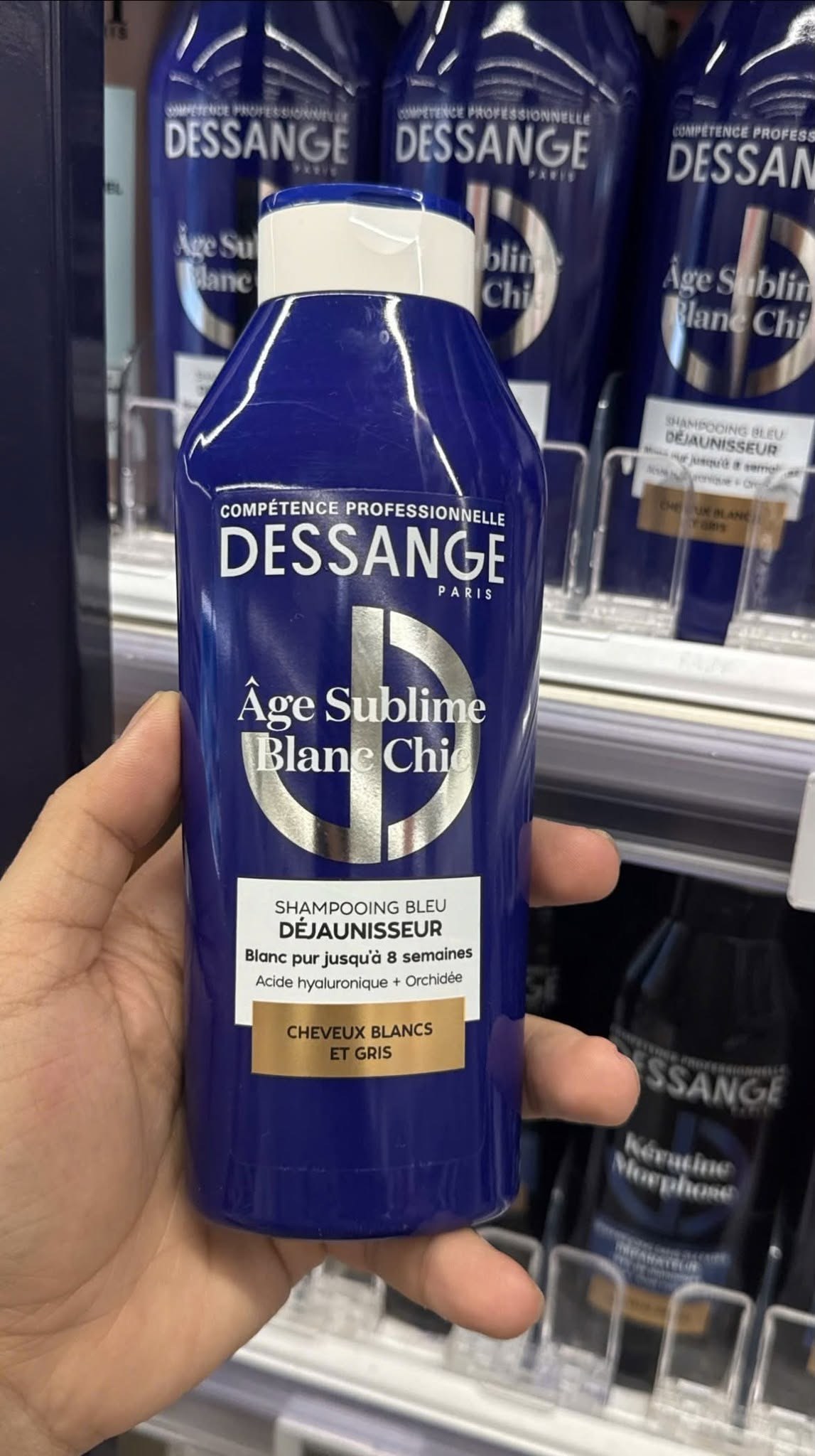 DESSANGE ÂGE SUBLIME BLANC CHIC - Dầu gội cho tóc bạc, tóc tẩ — ảnh chính