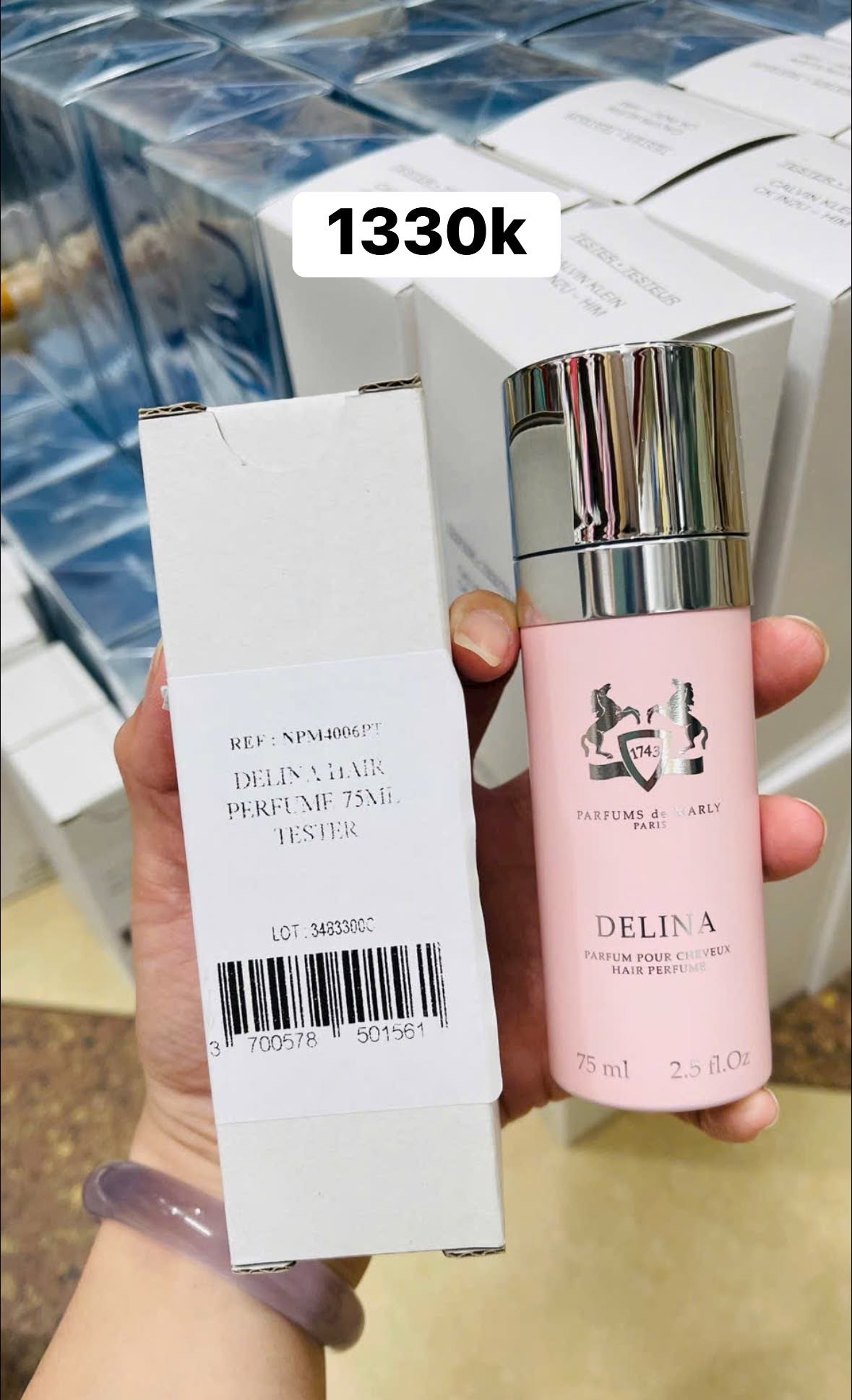 Nước hoa tóc Delina chai tester 75ml — ảnh chính