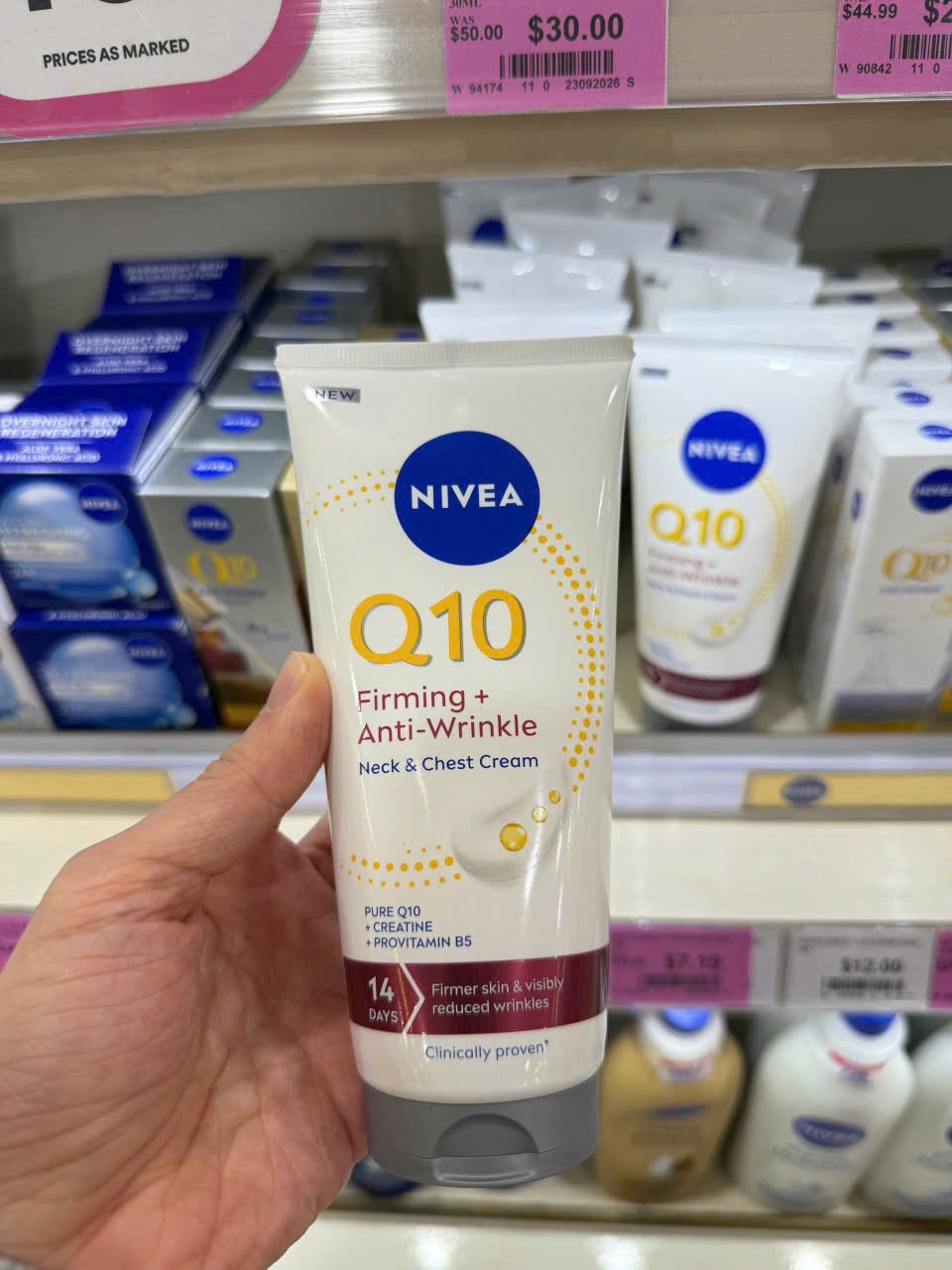 NIVEA Q10 Firming + Anti-Wrinkle Neck & Chest Cream 200ml — ảnh chính