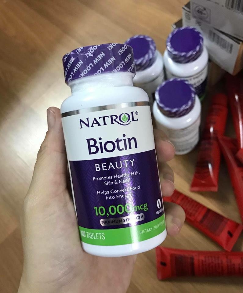 NATROL BIOTIN Maximum Strength, 100 viên, hàm lượng 10.000mcg — ảnh chính