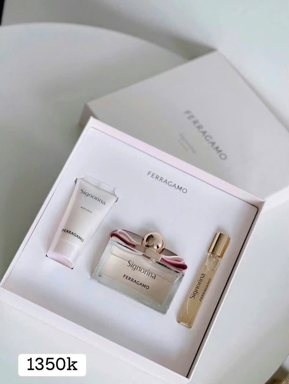 Set Salvatore Ferragamo Signorina EDP 3pcs (EDP 100ml & EDP 10ml & Lotion Dưỡng Da 50 ml) — ảnh chính