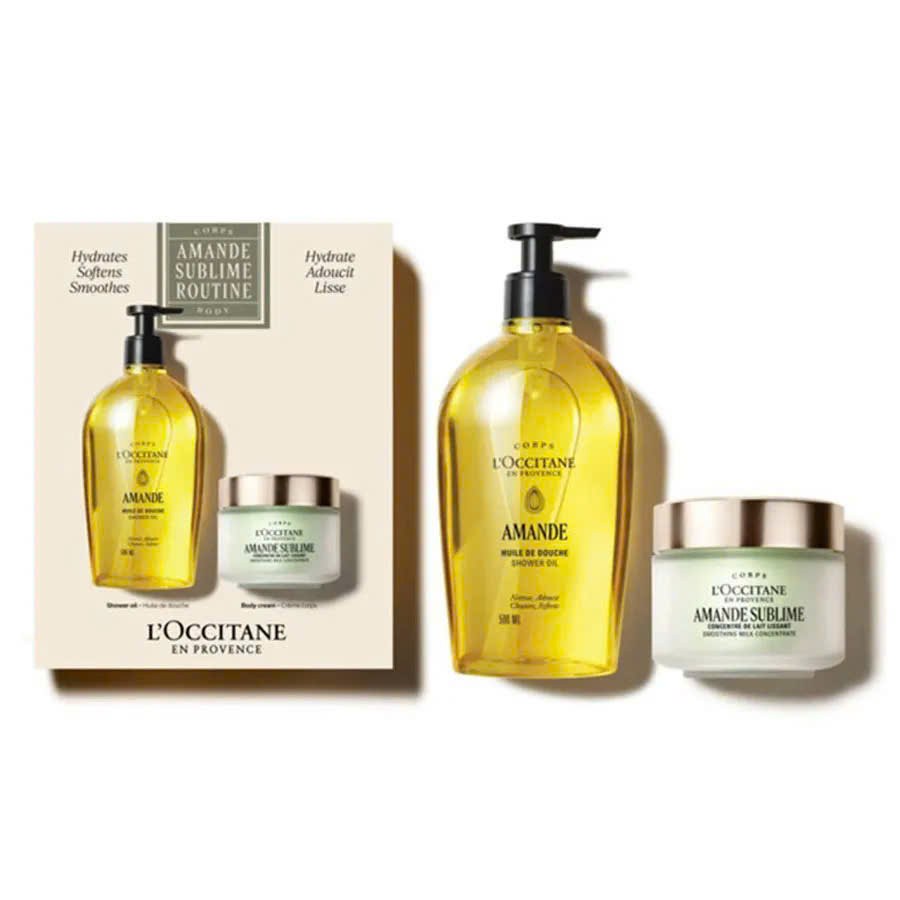 Set L'Occitane Amande Sublime Routine (dầu tắm 500ml + dưỡng thể 200ml) — ảnh chính
